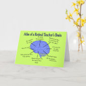 先生の脳退職した痛風地図 カード (黄色い花)