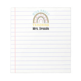 先生の虹に対する教え狂気の感謝 ノートパッド