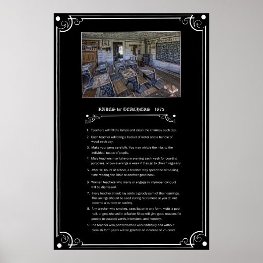 先生の規則 – 1872 – モンタナ州 ポスター (正面)