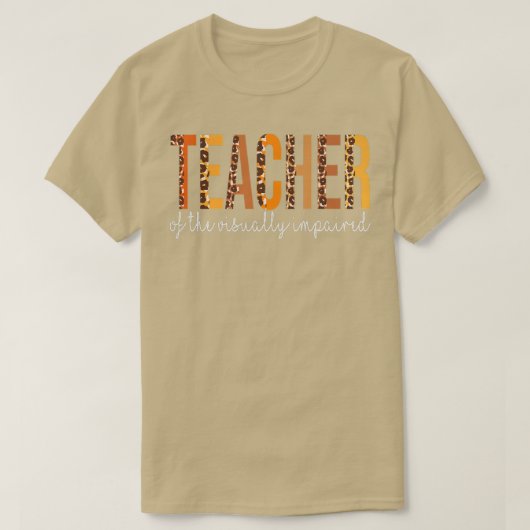 先生の視力障害ヒョウ秋Autu Tシャツ (デザイン正面)