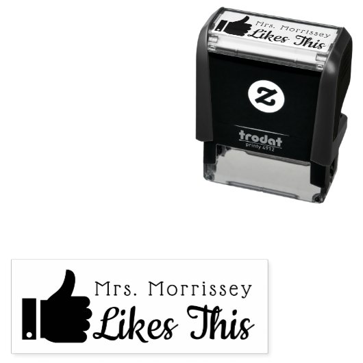 先生の親指が好き セルフインキングスタンプ (インサイチュ)