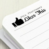 先生の親指が好き セルフインキングスタンプ