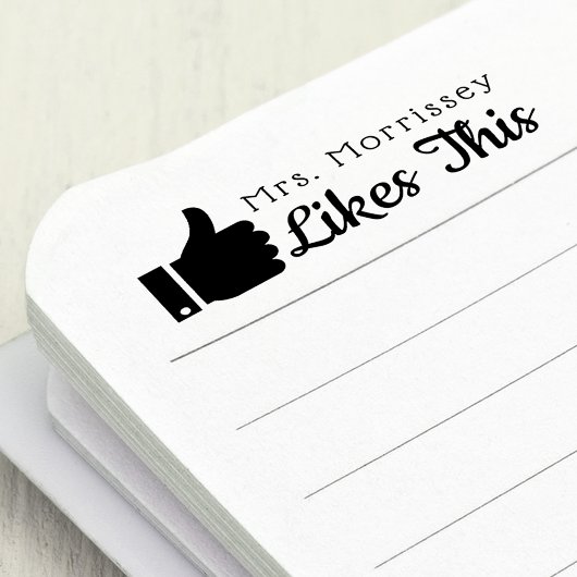 先生の親指が好き セルフインキングスタンプ