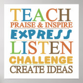 先生の言葉 ポスター (正面)