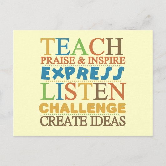 先生の言葉 ポストカード (正面)