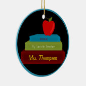 先生の記念品のパーソナライズなオーナメント セラミックオーナメント (右)