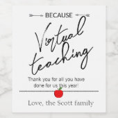 先生の評価のためのワイン，仮想教えの ワインラベル (シングルラベル)