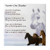 先生の詩-馬のデザイン タイル (正面)