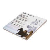 先生の詩-馬のデザイン タイル (側面)