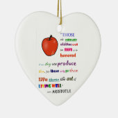 先生の賞賛 セラミックオーナメント (右)