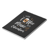 先生の贈り物,コーヒーを音楽教育に ノートパッド (回転)