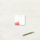 先生の赤い水彩画Appleの机から ポストイット (デスク上)