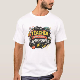 先生の超能力Tシャツ 楽しい先生へのギフト Tシャツ