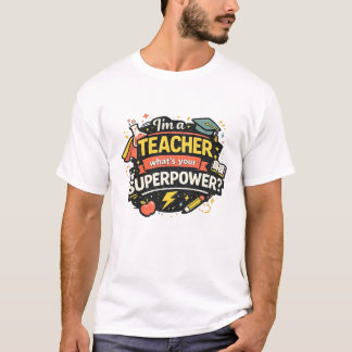先生の超能力Tシャツ 楽しい先生へのギフト Tシャツ