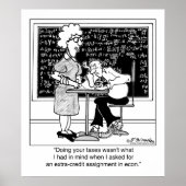 先生の追加控除の税を行う ポスター (正面)