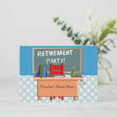 先生の退職のパーティの招待状 招待状 (スタンド正面)