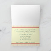 先生の退職の黒板の招待状 招待状 (内部)