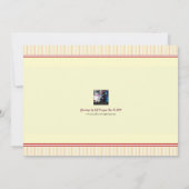 先生の退職の黒板の招待状 招待状 (裏面)