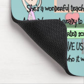 先生の退職は"ギフト"ストーリーアートの行きません マウスパッド (コーナー)