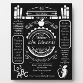 先生の退職ギフトボス、ロングサービス フォトプラーク (正面)