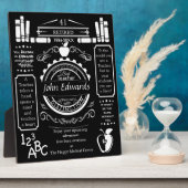 先生の退職ギフトボス、ロングサービス フォトプラーク (側面)