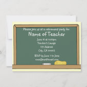 先生の退職パーティの招待状 招待状 (裏面)