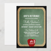 先生の退職パーティー招待状 招待状 (正面/裏面)