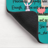 先生の退職"行った狂う"ストーリーアートのギフト マウスパッド (コーナー)