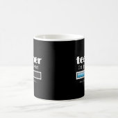 先生の進歩おもしろいな学生の卒業のギフトのマグ コーヒーマグカップ (中央)