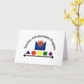 先生の進歩プログラム カード (黄色い花)