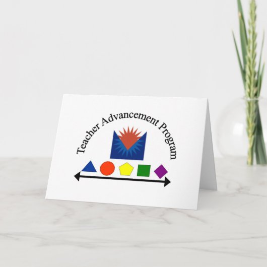 先生の進歩プログラム カード (正面)