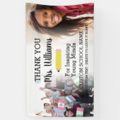 先生の離任・卒業 フォトバナー2 横断幕 (縦)