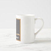 先生の黒板のマグ- DIYの文字 ボーンチャイナマグカップ (右)