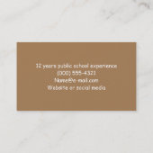 先生の黒板 名刺 (裏面)