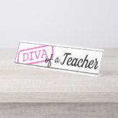 先生の「DIVA」 デスクネームプレート (正面)
