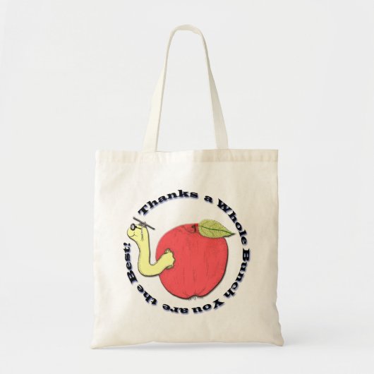 先生のAppleのトートバック トートバッグ (正面)