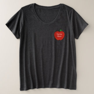 先生のAppleのパーソナライズなワイシャツ プラスサイズTシャツ
