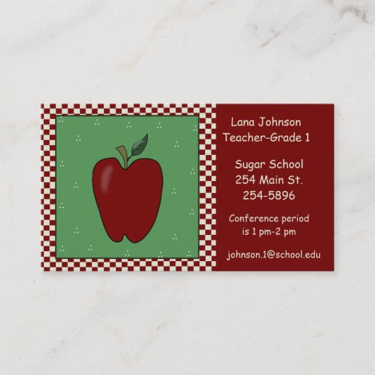 先生のAppleの名刺 名刺 (正面)