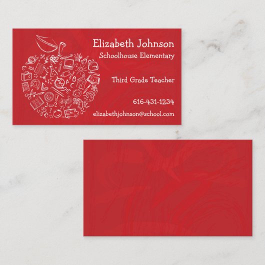 先生のAppleの名刺 名刺 (正面/裏面)