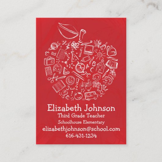 先生のAppleの名刺 名刺 (正面)