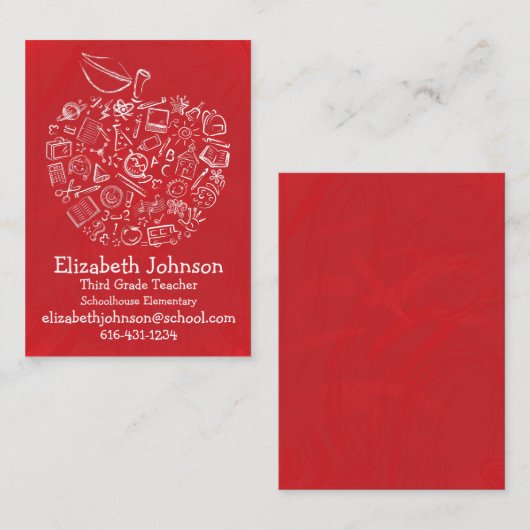 先生のAppleの名刺 名刺 (正面/裏面)