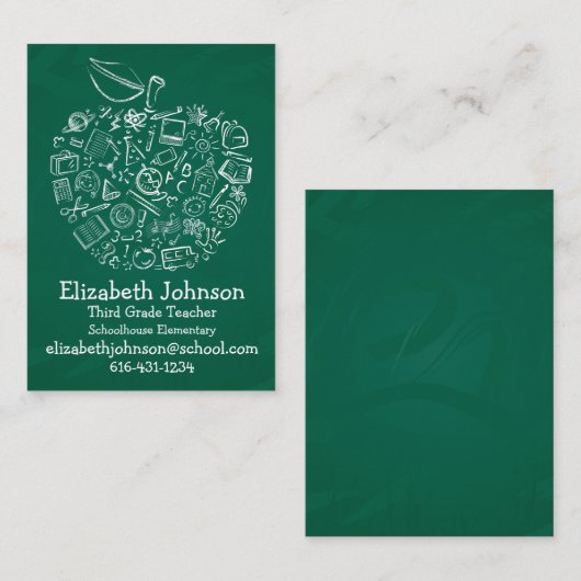 先生のAppleの名刺 名刺 (正面/裏面)