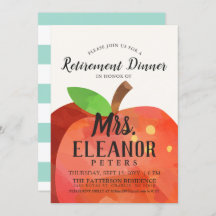 先生のApple定年夕食 | パーティー招待状