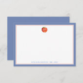 先生のApple |の平らなメッセージカード ノートカード (正面/裏面)