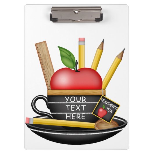 先生のApple カスタム Blackboard Cupクリップボード クリップボード (正面)