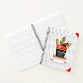 先生のApple Cupcake Rules大型ノートブック ノートブック (内部)