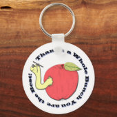 先生のApple Keychain キーホルダー (正面)