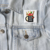 先生のApple Mugのカスタムボタン 缶バッジ (インサイチュ)