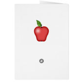 先生のApple Mugカード (裏面)