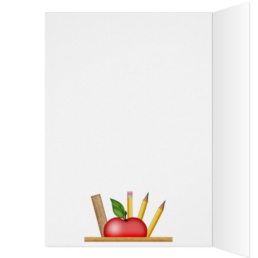 先生のApple Mugカード (内側 (左))